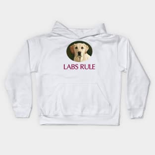 Yellow Labs Rule Kids Hoodie